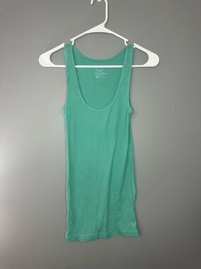 Green Scoop Neck Tank Top - American Eagle outfitters